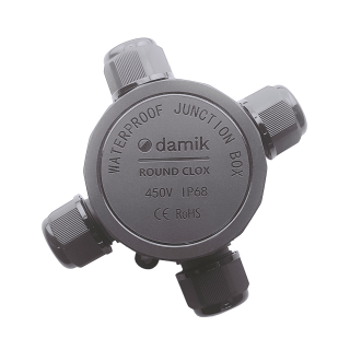 DAMIK ROUND CLOX 04TB IP68 450V Puszka Łączeniowa Hermetyczna Czterodrożna X