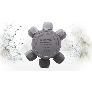 DAMIK ROUND CLOX 06T - IP68 450V Puszka Łączeniowa Hermetyczna Sześciodrożna